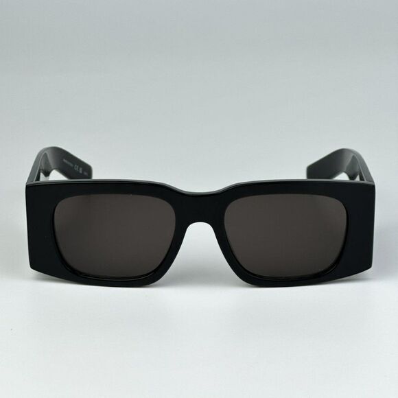 NEW Saint Laurent SL654 001 Black Rectangle Women Sunglasses - Picture 2 of 15